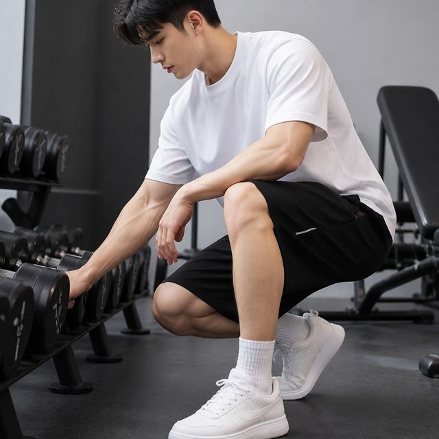 남성 헬스 트레이닝복 남자 반바지 아이스 쿨링 운동복 숏팬츠