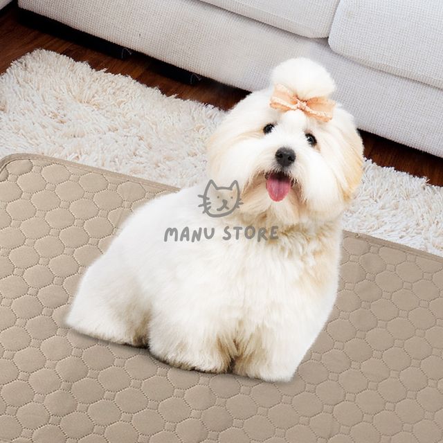 애완견패드 강아지배변판 빨아쓰는 배변패드 100x70cm 브라운