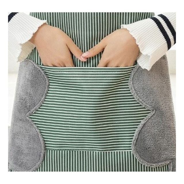 바리스타 앞치마 미술용 방수 앞치마 브라운 색상 - 이미지 1