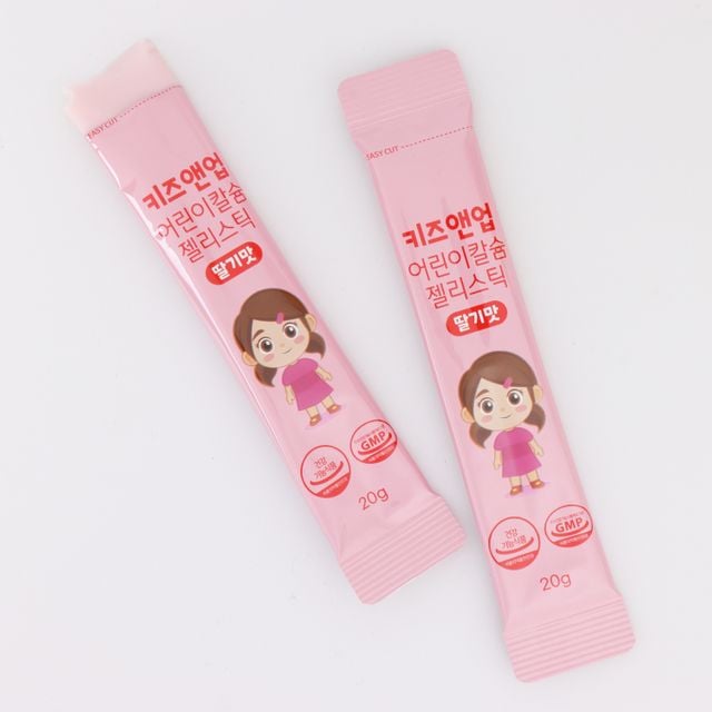 키즈앤업 어린이 칼슘 젤리스틱 딸기맛 40개(1카톤) - 이미지 6