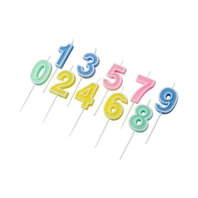 숫자 생일초 (10p 0-9)
