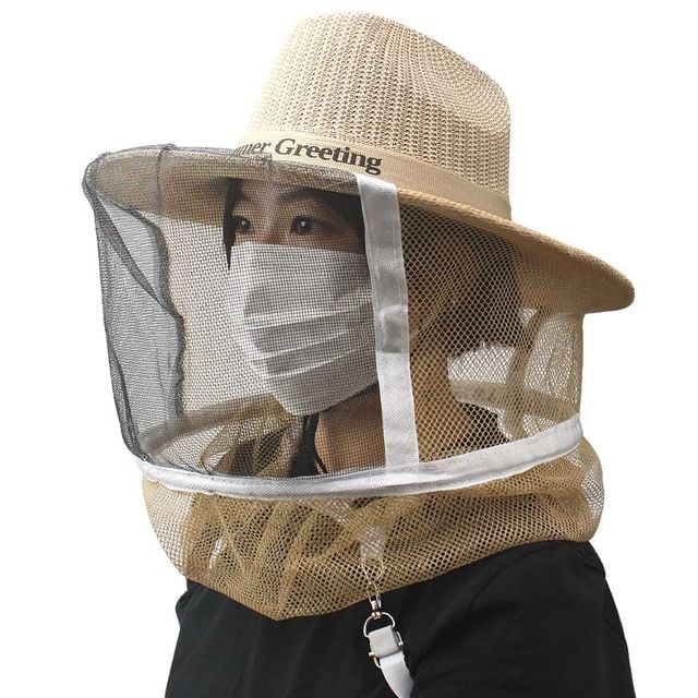양봉 벌망모자 벌레차단 모자, 카우보이 벌 모자 낚시모자 - 이미지 3