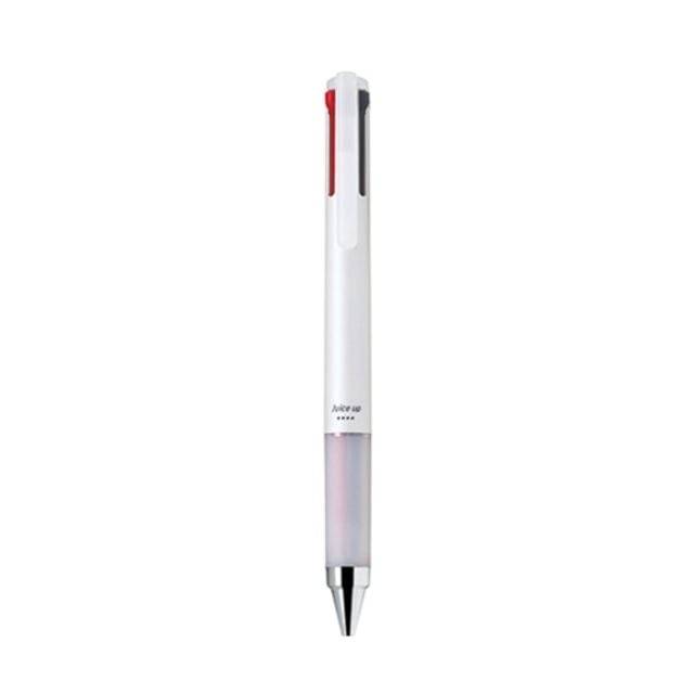 혜명몰 파이롯트 쥬스업 젤펜 4색 0.4mm LKJP-60S4-W 화이트 멀티펜 - 개 (1개입) 디자인볼펜 직장인볼펜