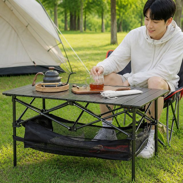 접이식 롤테이블 캠핑 야외 식탁 경량 휴대용 캠핑용품