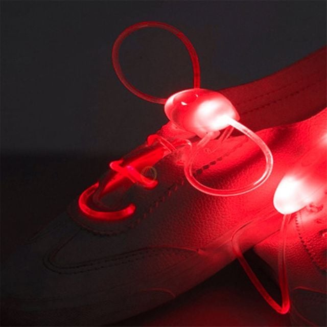 LED 신발끈 레드 야간신발끈 패션운동화끈 야간산행신발끈