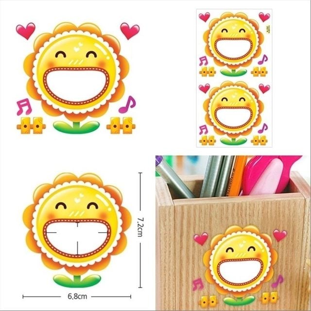 어린이집 네임 이름표 스티커 사물함 노랑해바라기 - 이미지 1