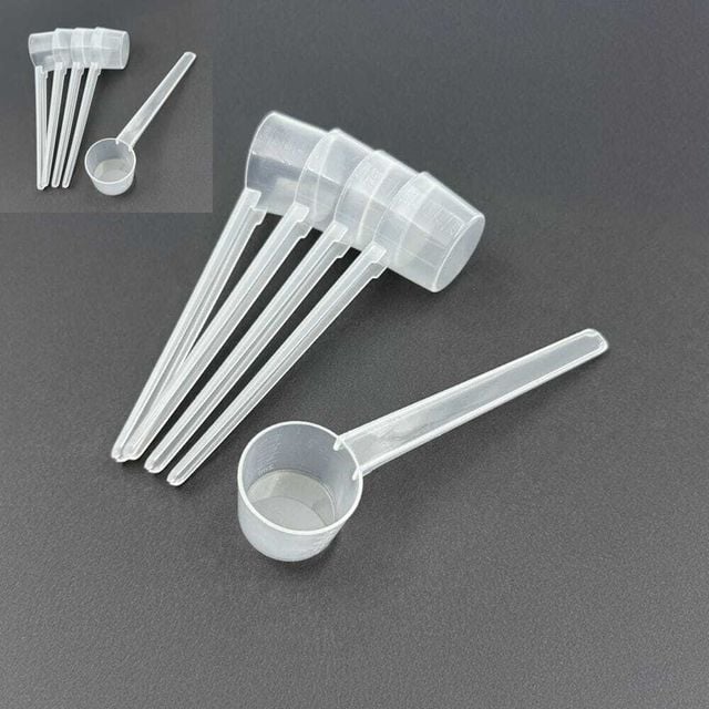 투명 플라스틱 스틱형 계량스푼 소분용 정량 측정 도구 5g 10ml 계량도구 플라스틱스푼 정량측정 분말용
