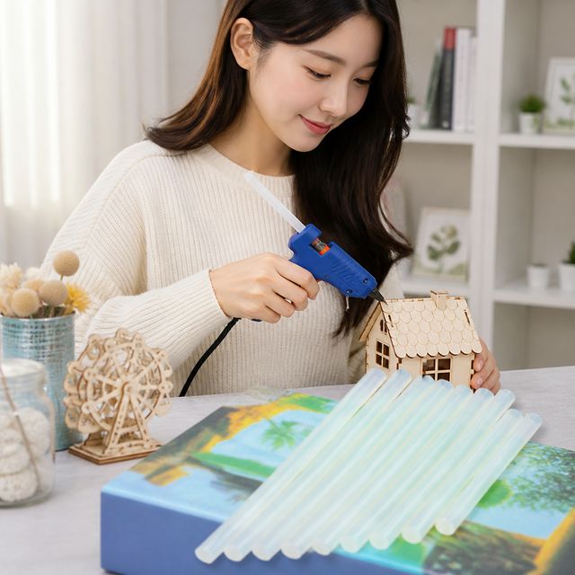 소형 리필 핫멜트 글루건심 DIY 공예 부자재 규격 심지 리필용