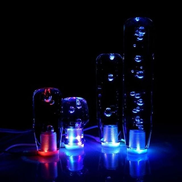 투명물방울 RGB LED 기어노브 기어봉 8cm