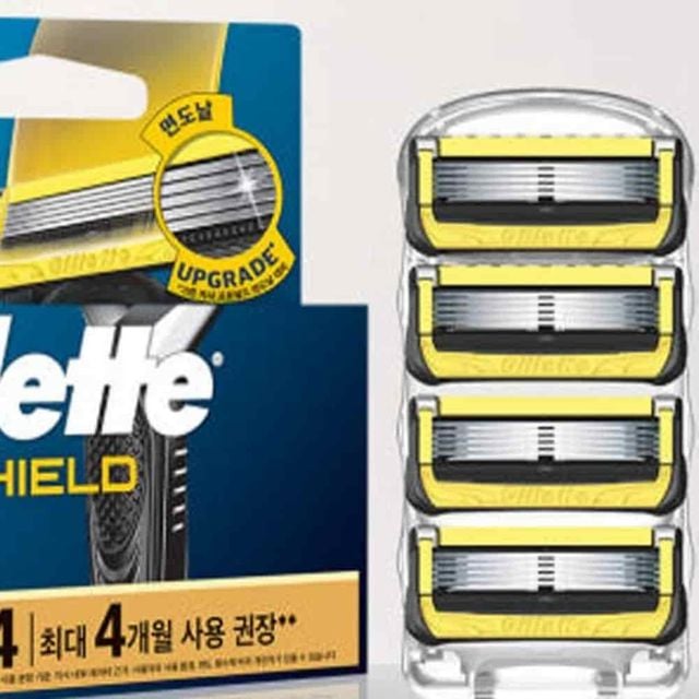 면도날 4p 수염제거 면도기부품 남성면도기 절삭력좋은면도기