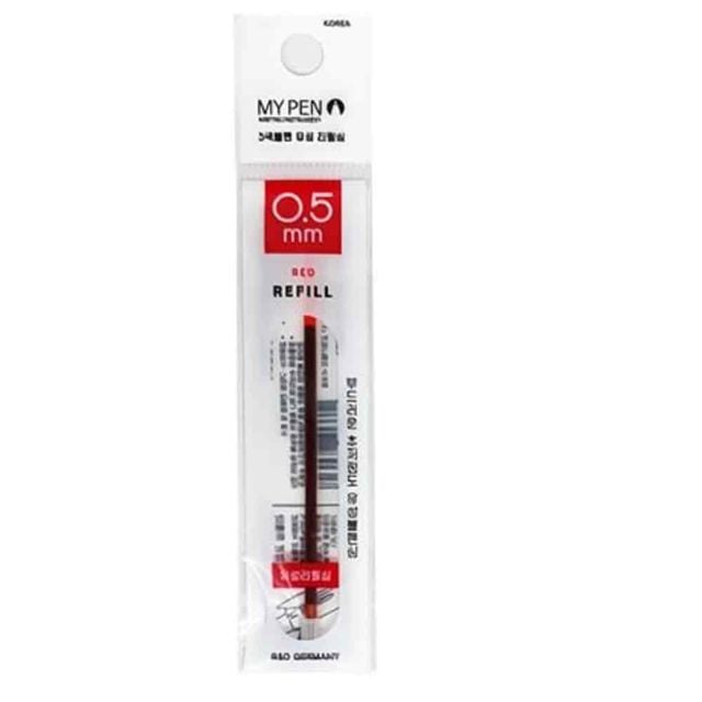 볼펜리필 0.38mm 빨강 12p 모나미볼펜리필 볼펜0.38 중성펜리필 펜심교체