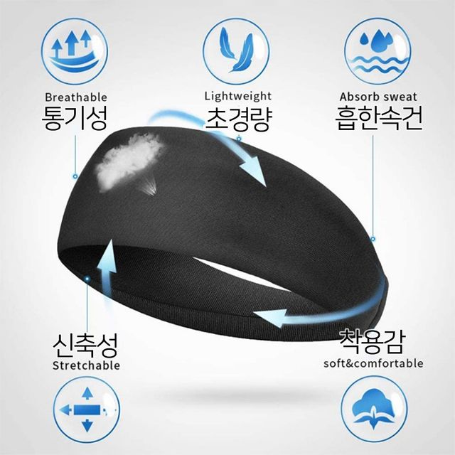 몽블랙 스포츠 헤어밴드 ST5 - 이미지 7