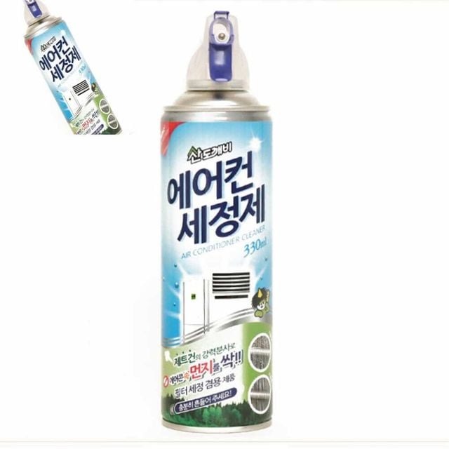 에어컨세정제 에어졸 330ml 에어컨청소용 에어로졸스프레이 차량실내용 탈취세정제