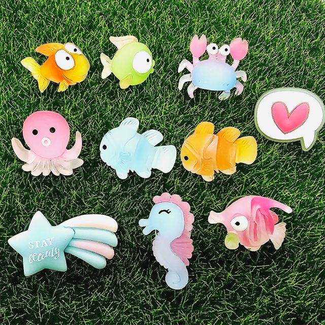 신발악세서리 참세트 바다속친구들 10pcs 신발꾸미기 - 이미지 2