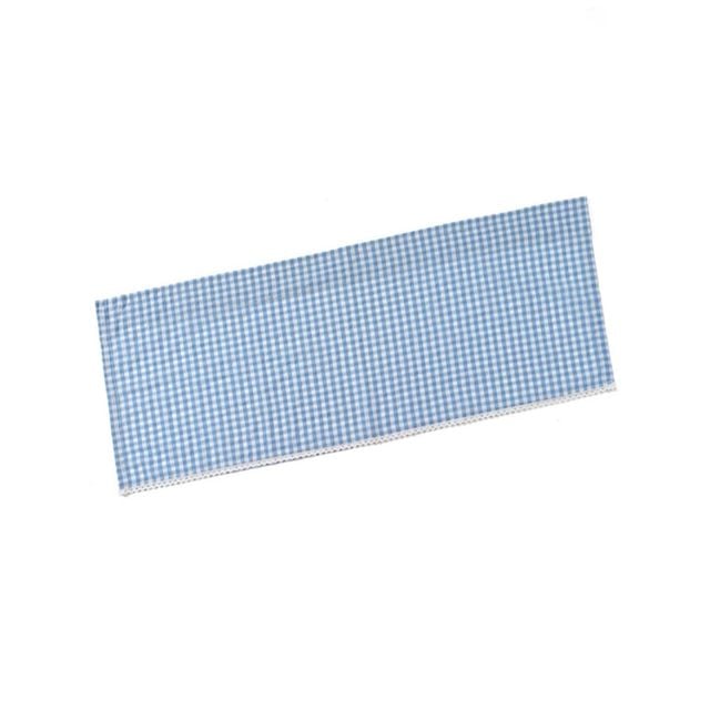 체크 바란스 커튼 106x45cm 블루 체크커튼 미니창문가리개 주방미니커튼