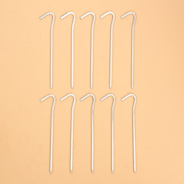 알루미늄 실버 단조팩 텐트 타프 18cm 10개세트