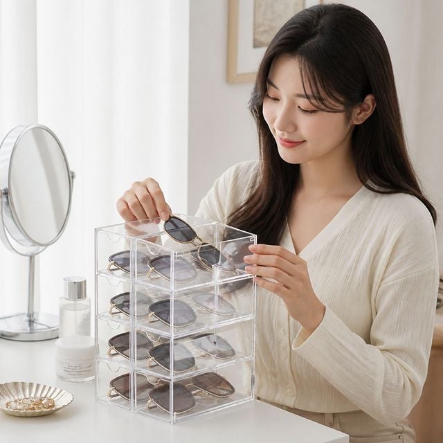 안경케이스 투명 안경보관함 정리함 안경집 선글라스케이스 보관함