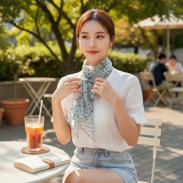 벨도트 패션 멀티 스카프 가방 포인트 롱 스카프 여름 여성 포인트 가방