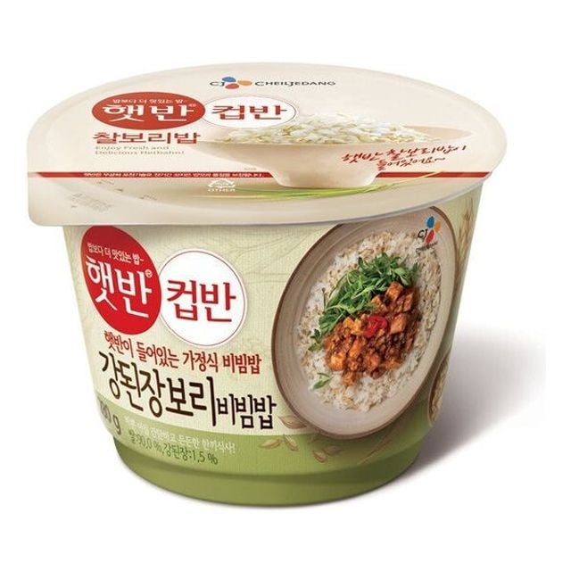 CJ 컵반 강된장보리비빔밥 280g - 전통 된장 맛 비빔밥