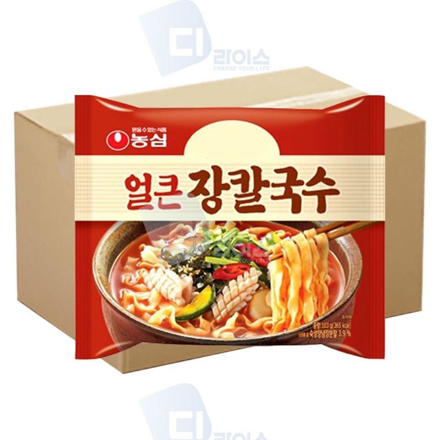 농심 얼큰장칼국수 32봉