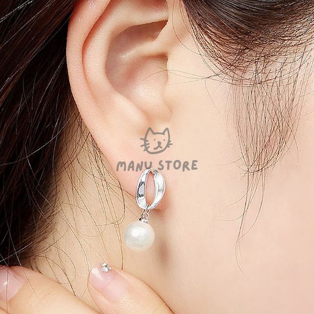 대학생귀걸이 심플악세사리 백금도금 오귀걸이