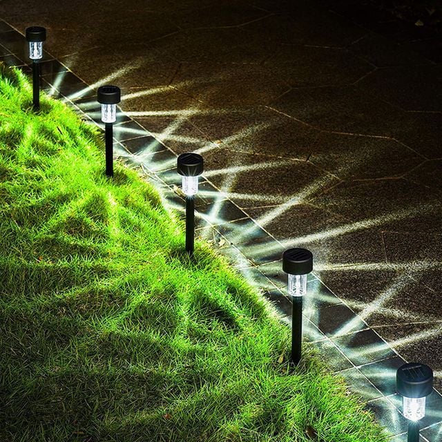 정원등 LED 백색 10개입 잔디등 미니 마당등 산책로 조명 전등 충전 야외등 - 이미지 3