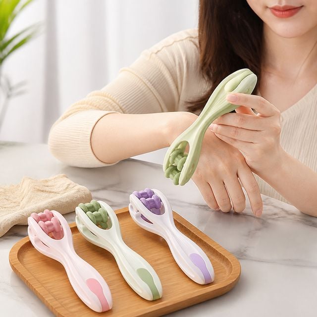 손가락 지압기 휴대용 마사지기 발가락 손등 손바닥 롤러 안마기
