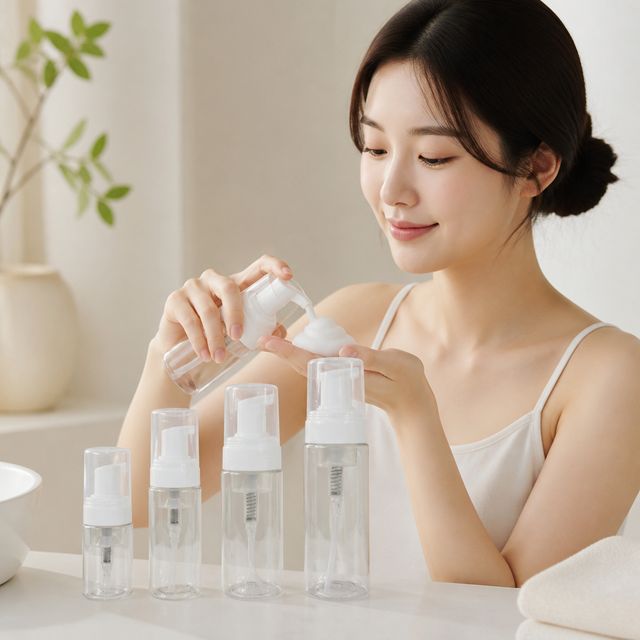펌핑 튜브 200ml 거품용기 세안 화장품 공병 리필 용기 펌핑기