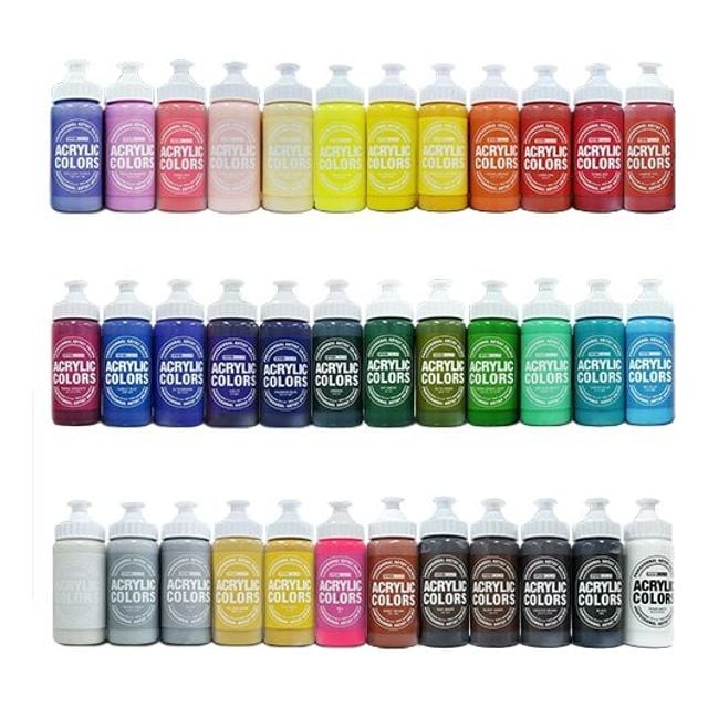혜명몰 종이나라 비비드 아크릴물감 220ml 퍼머넌트 화이트 미술용품 - 통 (1개입) 미술놀이 그림물감 미술 - 이미지 2
