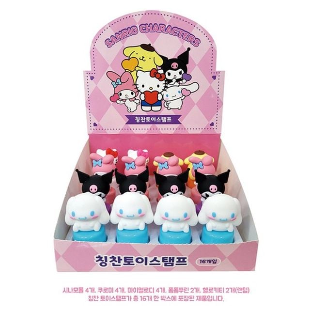 산리오 칭찬토이스탬프 1개입 랜덤 그린피앤에스
