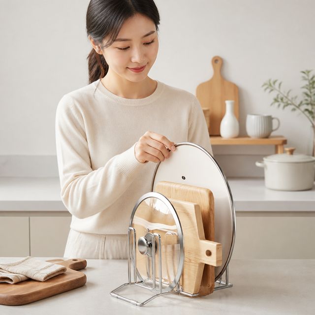 주방 도마 보관함 스탠드 스테인리스 거치대 정리대 주방수납 용품