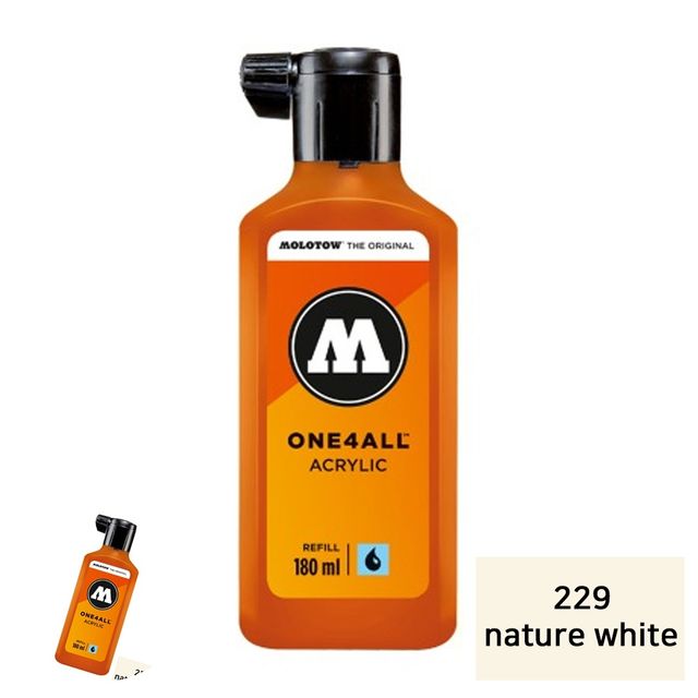 크롬마카 모로토우마카펜 원포올 마카 리필 180ml 229 nature white