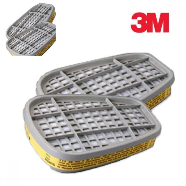 3M 방독마스크 방독필터 1봉 2개입 방진필터 마스크휠터 산업용마스크 방진마스크
