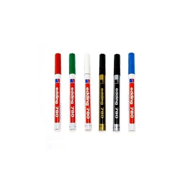 혜명몰 에딩펜 780 페인트마카 흰색 0.8mm - 갑 (10개입) 캘리그라피재료 보드마카 브러쉬마카 컬러마카 트 - 이미지 2