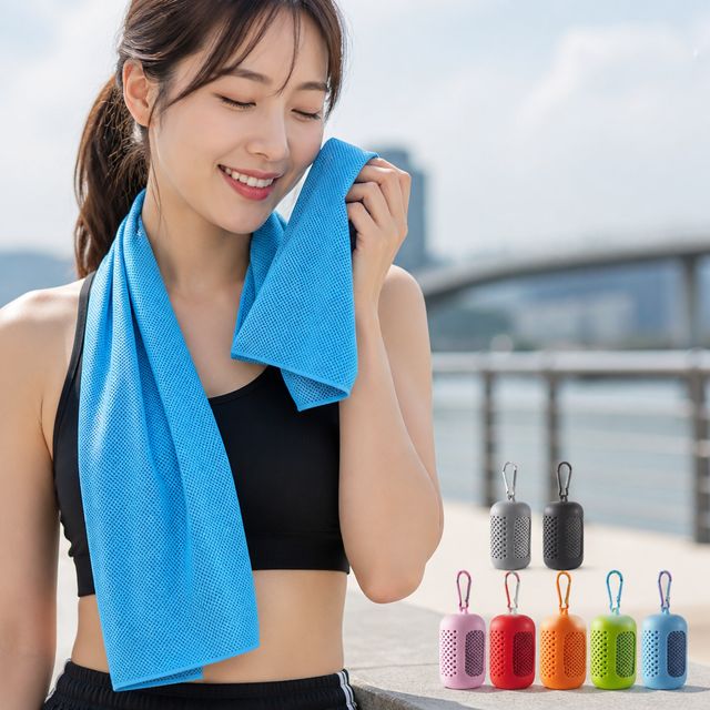 여름 스포츠 아이스 스카프 쿨타월, 휴대용 냉감 스포츠타월 운동용품 - 이미지 1