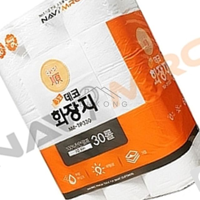 3겹롤화장지 천연펄프화장지 3겹 데코 화장지 NM TP330/1BOX 30ROLL3PK