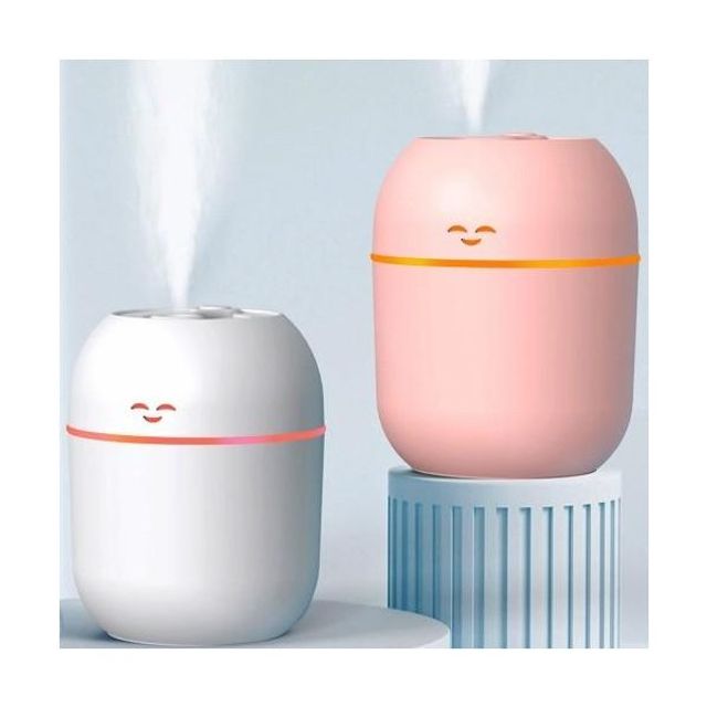 탁상용 USB 가습기 LED 개인용 테이블 스마일