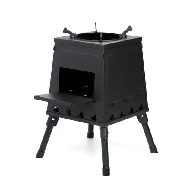접이식 화목난로 35x47cm 블랙 휴대용화목난로 캠핑용난로 접이식난로
