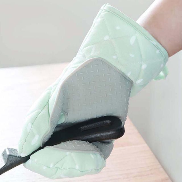 비타리 패브릭 실리콘 오븐 주방장갑 2p 13x27cm