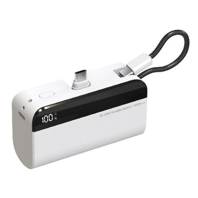 엑티몬 보조배터리 도킹형 고속 10000mAh C핀 M-LCD20W-MINI10000 - 이미지 1