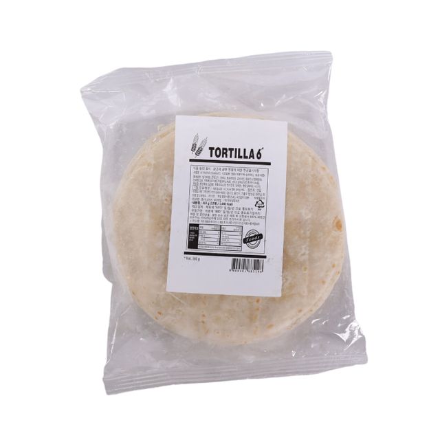 프레시투고 밀 또띠아 6인 치 냉동 12입 360g