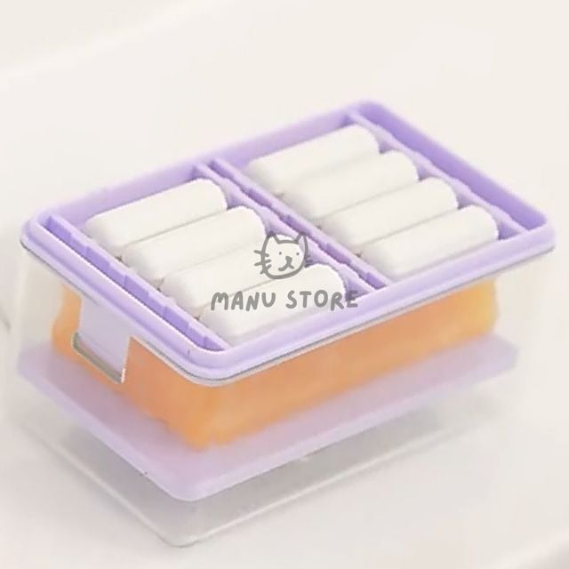 속옷빨래 빨래비누거품망 빨래비누 케이스 퍼플