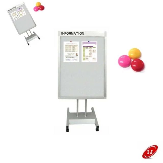 스탠드게시판 Light grey 650x1000자석부착식 알림게시판 안내게시판 부착형꽂이판 학원게시판