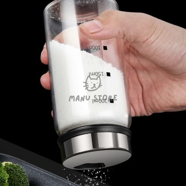 후추 밀폐용기 내열유리 눈금 양념통 250ml