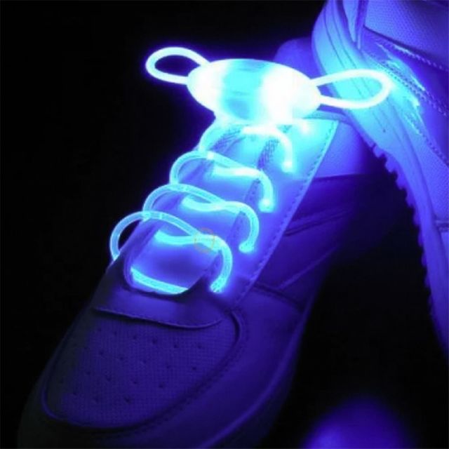 LED 신발끈 블루 야광신발끈 파티용품 응원신발끈
