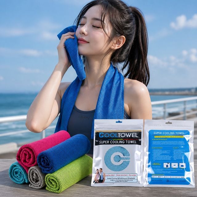 냉감 쿨링타월 스포츠수건 아이스 운동 타월 쿨타올 헬스 등산용 수건 - 이미지 1