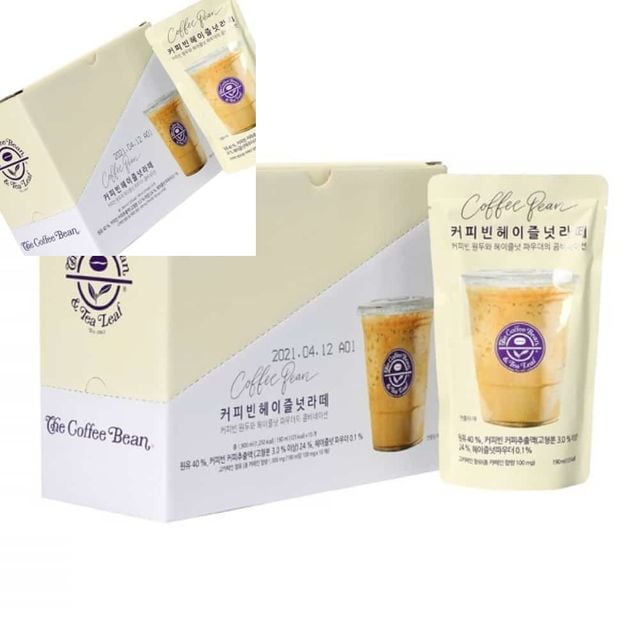 커피빈 헤이즐넛라떼 파우치 190mlx10ea 커피음료 파우치커피 음료수 액상커피