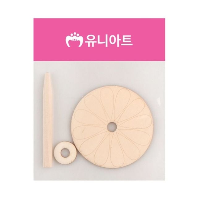 혜명몰 유니아트 1000 나무팽이 전통 - 개 (1개입) 가을만들기키트 추석만들기 전통장난감 원목팽이 팽이놀