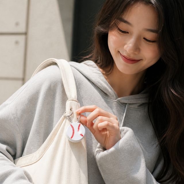 야구공 피규어 딸깍이 장난감 가방 액세서리 - 이미지 1