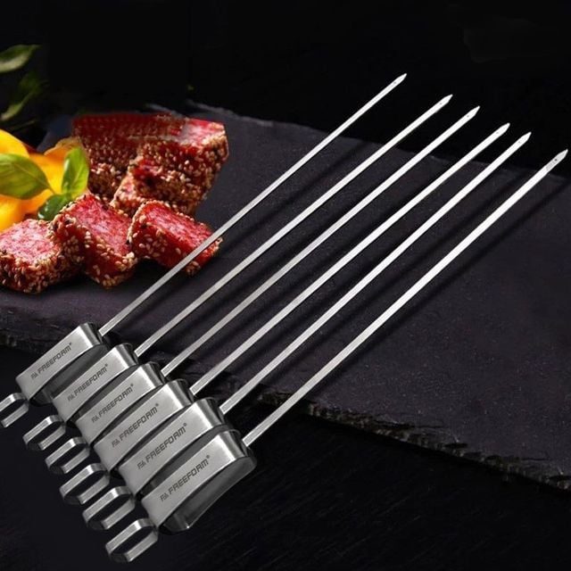 야외 캠핑 바베큐 스텐 꼬치 꼬챙이 10P 세트